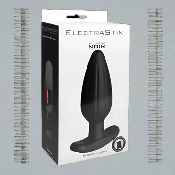 Silicone Noir Rocker Butt Plug - Large Electro Stimulation My Amazing Fantasy